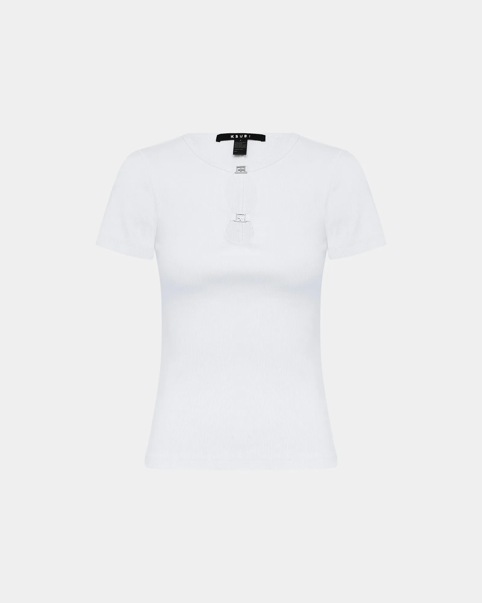 2 CHARM SS TEE WHITE