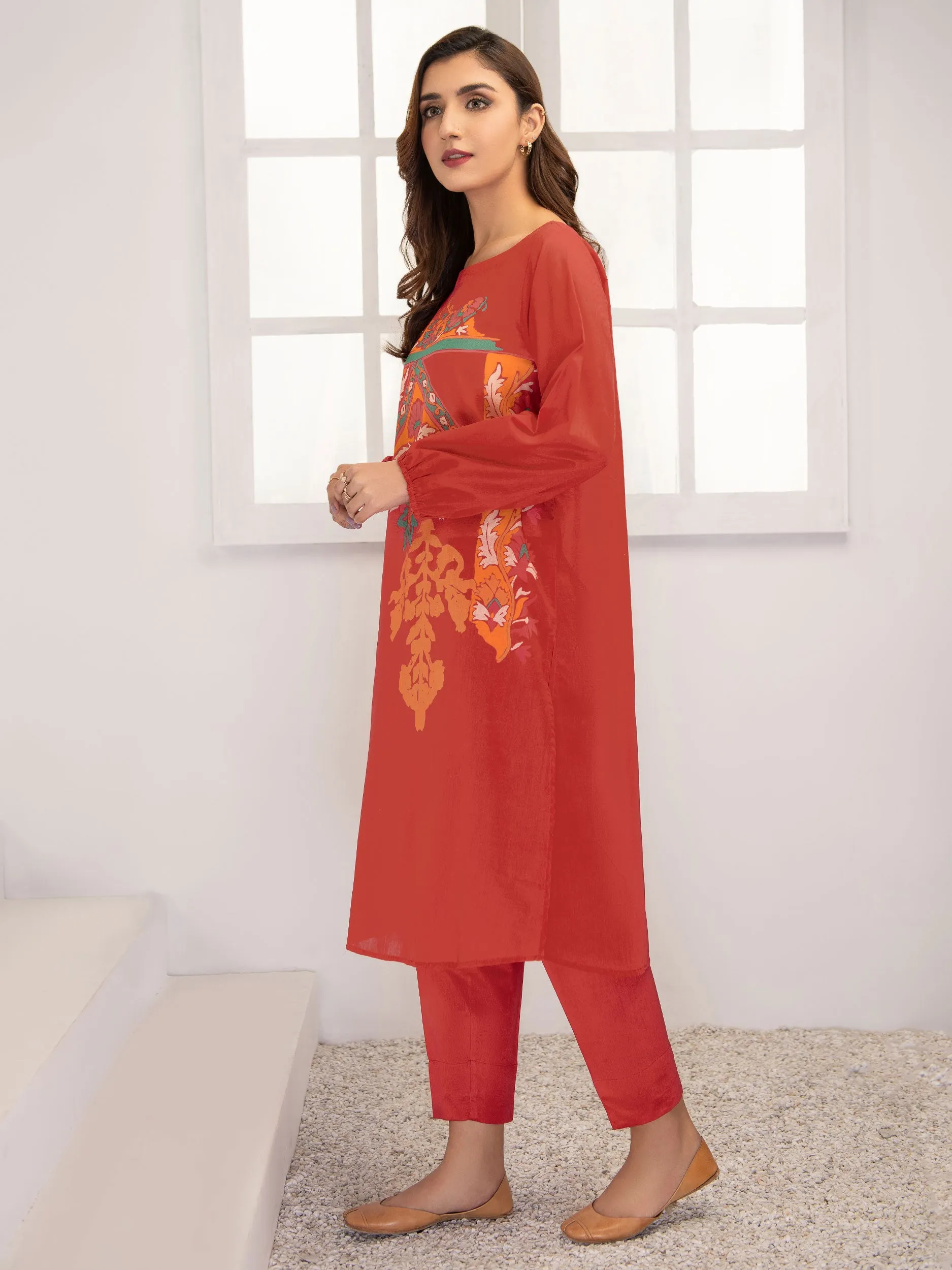 2 Piece Lawn Suit-Printed (Unstitched)