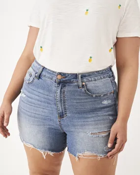 Agnes Denim Boyfriend Shorts | Medium Wash