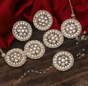 Alloy gold jewel set | MANATH(Gold white)