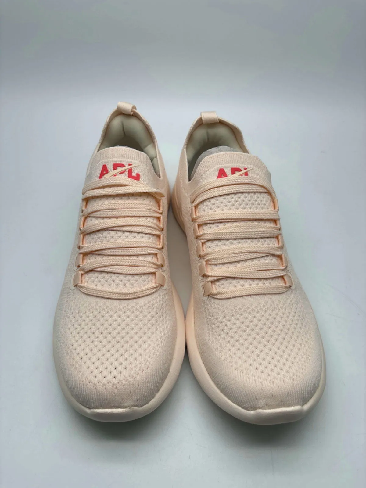 APL Sea Salt/Fire Coral TechLoom Breeze Trainers UK 3.5