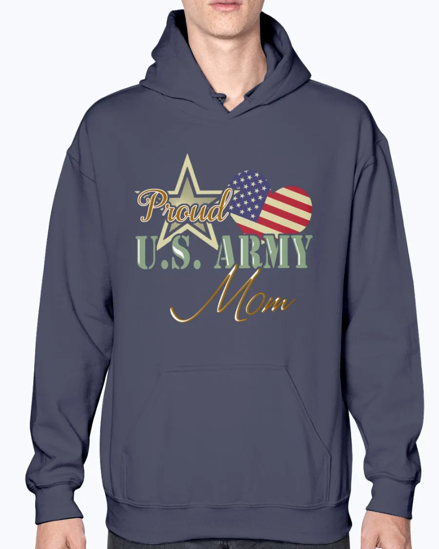 Army Mom Star Heart T-shirts