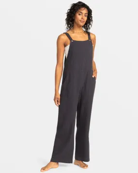 Beachside Dreaming Overall Jumpsuit - Phantom