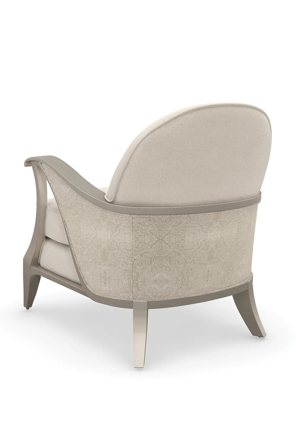 Beige Contemporary Lounge Chair | Caracole Curtsy