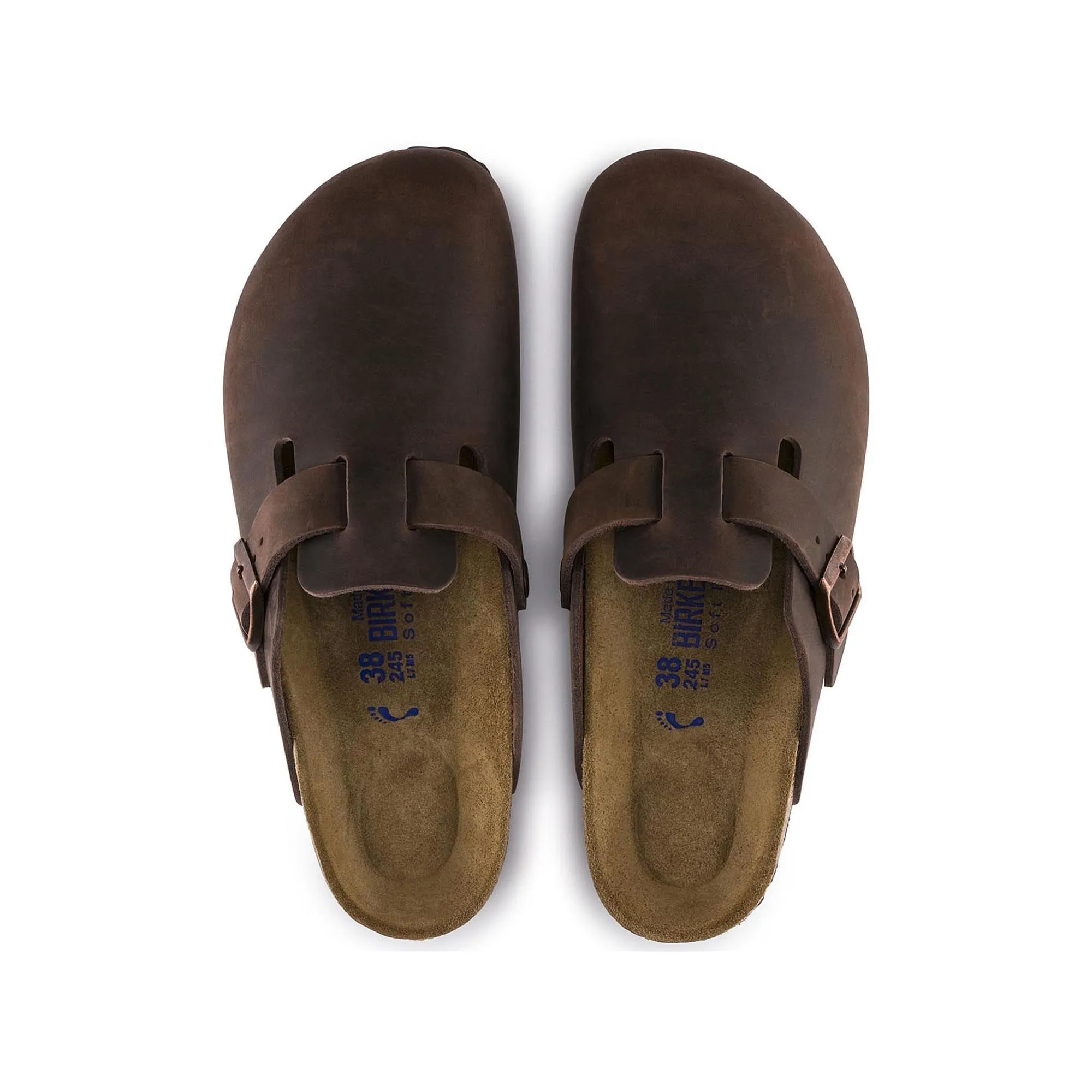 BIRKENSTOCK BOSTON SOFT FOOTBED HABANA OILED LEATHER UNISEX