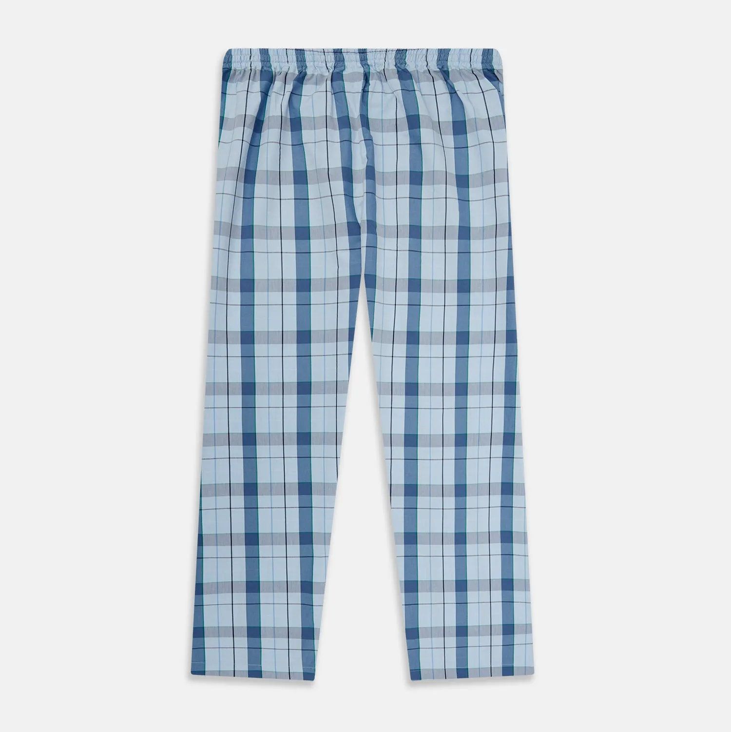 Blue Multi Check Pyjama Trousers