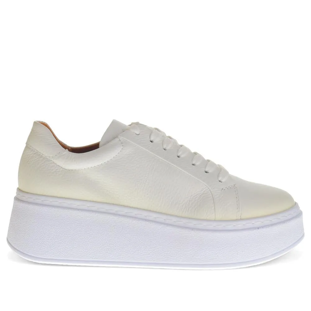 Bonasera Leather Platform Trainers - BONASERA / 326 250