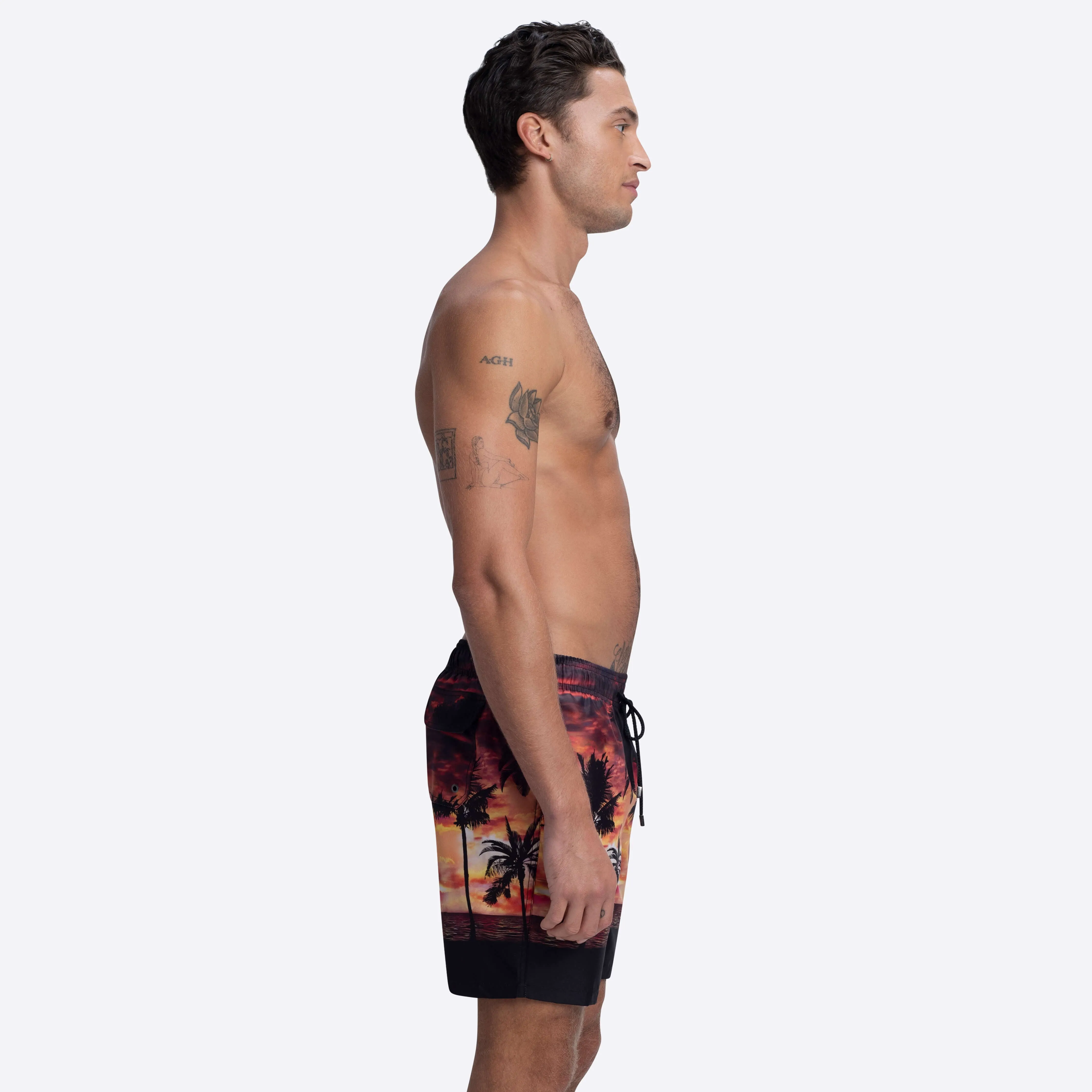 COSMO Tropical Sunset Swim Trunks