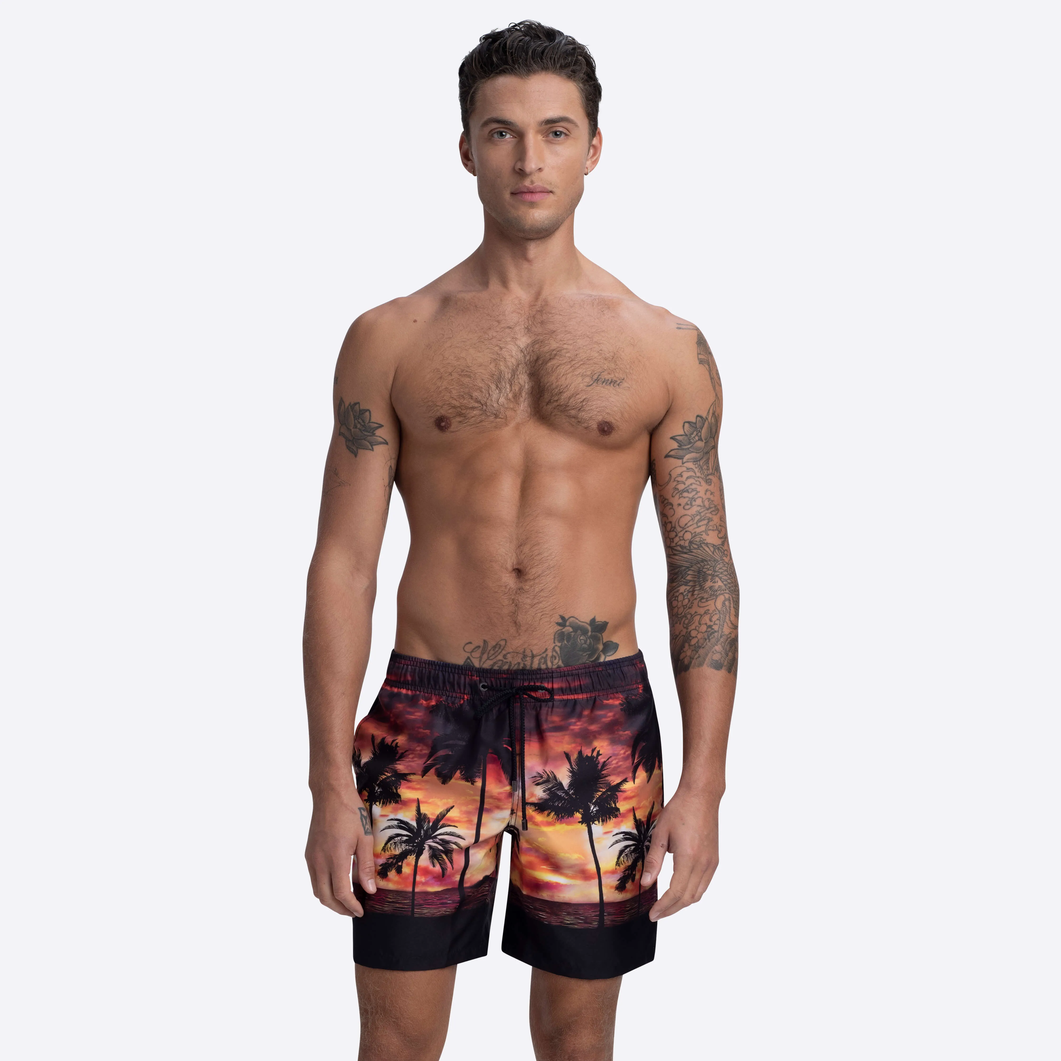 COSMO Tropical Sunset Swim Trunks