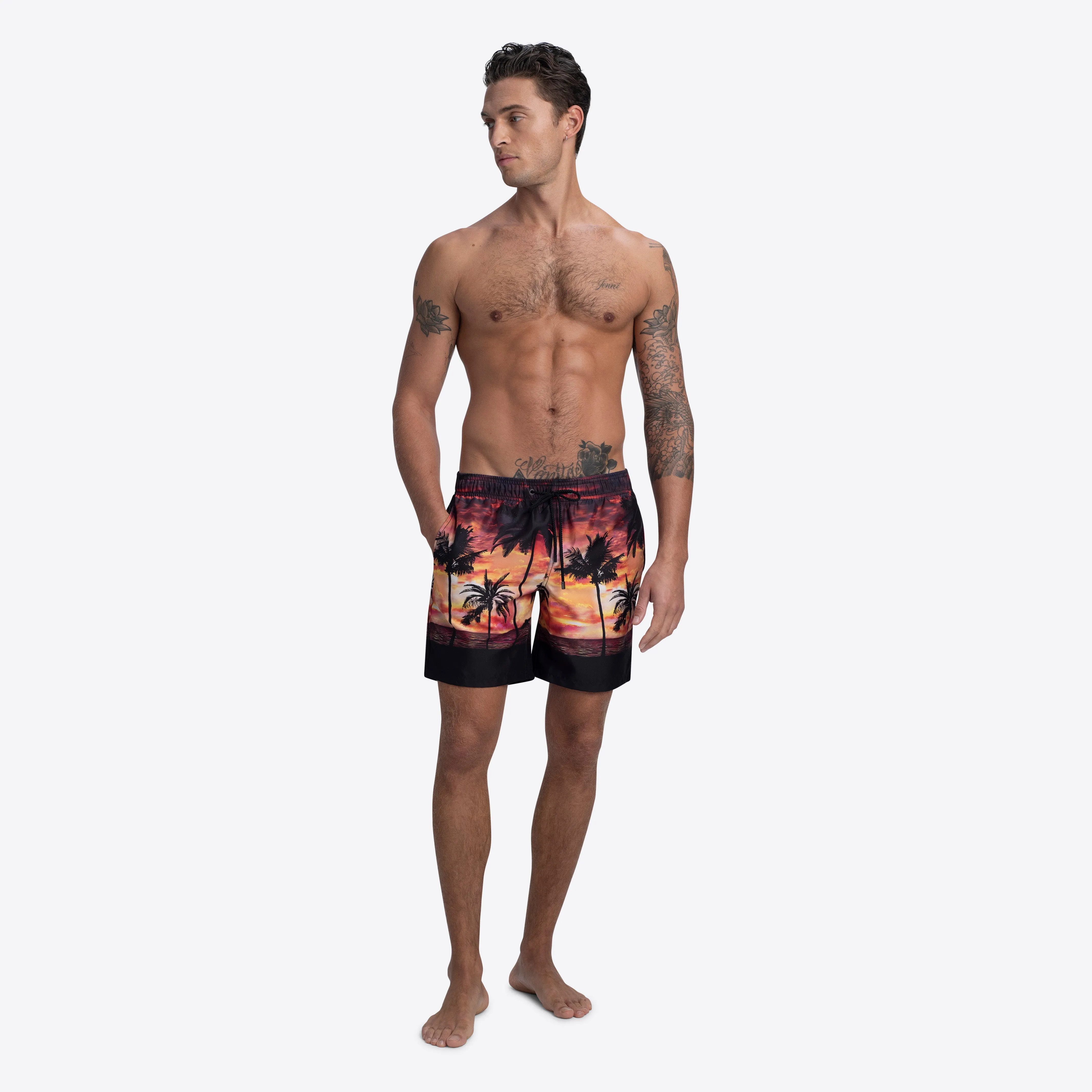 COSMO Tropical Sunset Swim Trunks