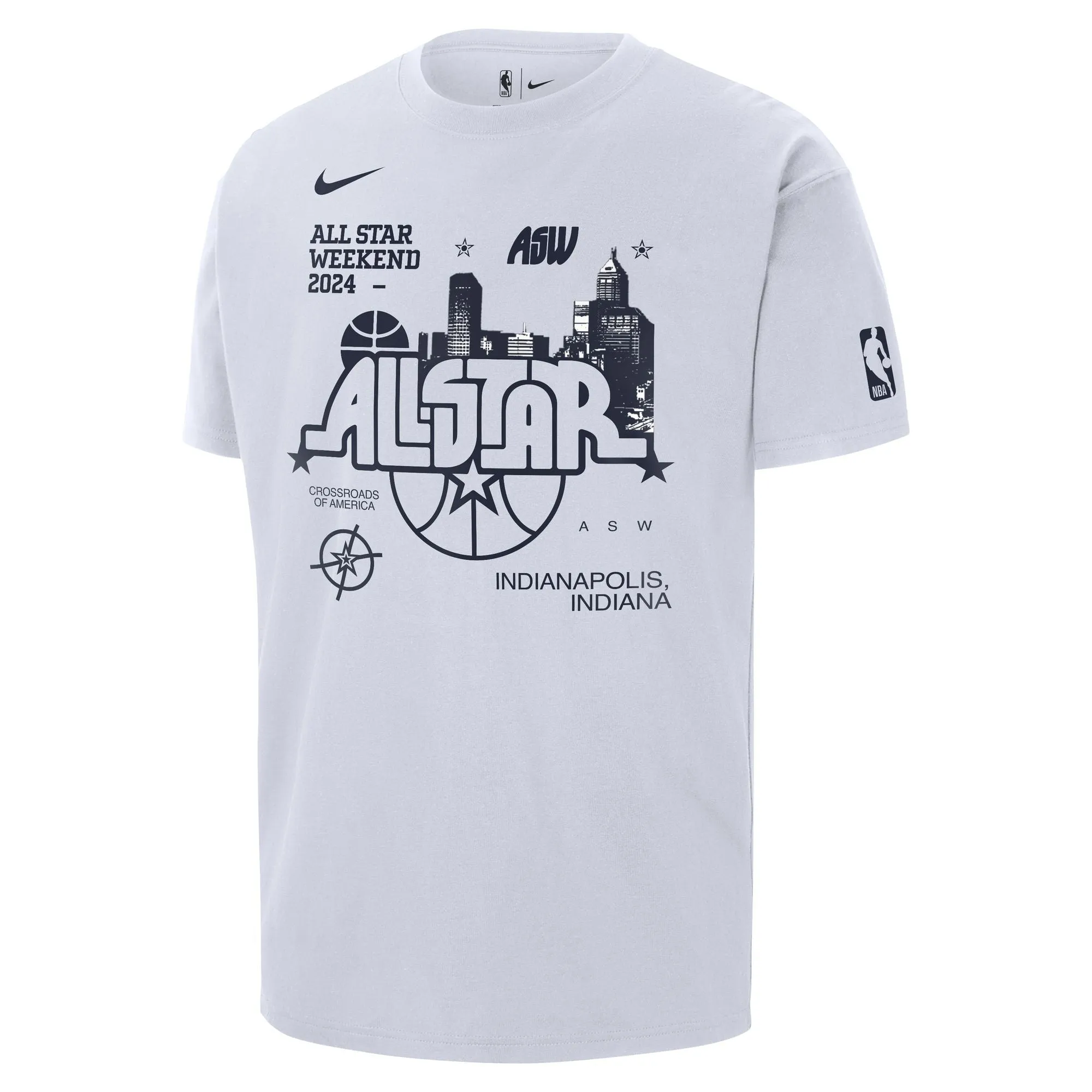 DALLAS MAVERICKS NIKE 2024 NBA ALL-STAR WHITE SHORT-SLEEVE TEE