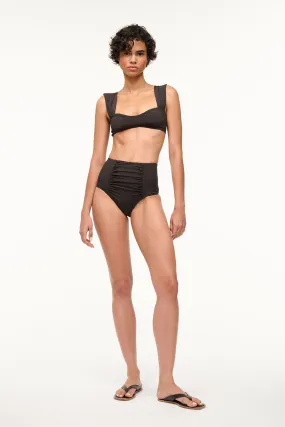 DECLAN HIGH RISE BIKINI BOTTOM | BLACK