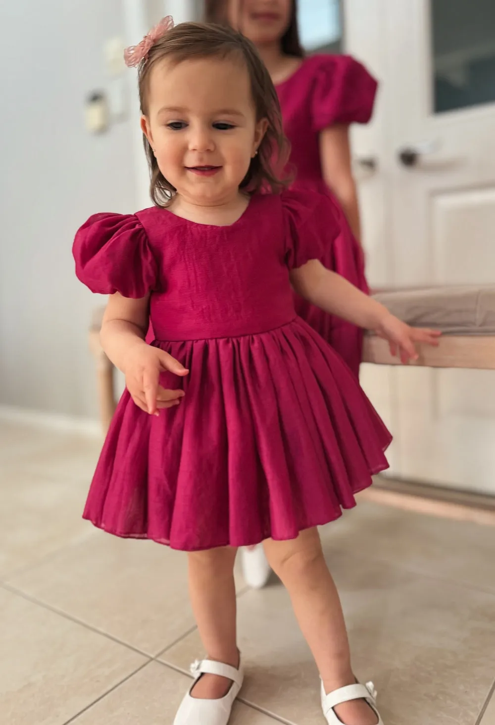 Delia Fuchsia Baby Dress