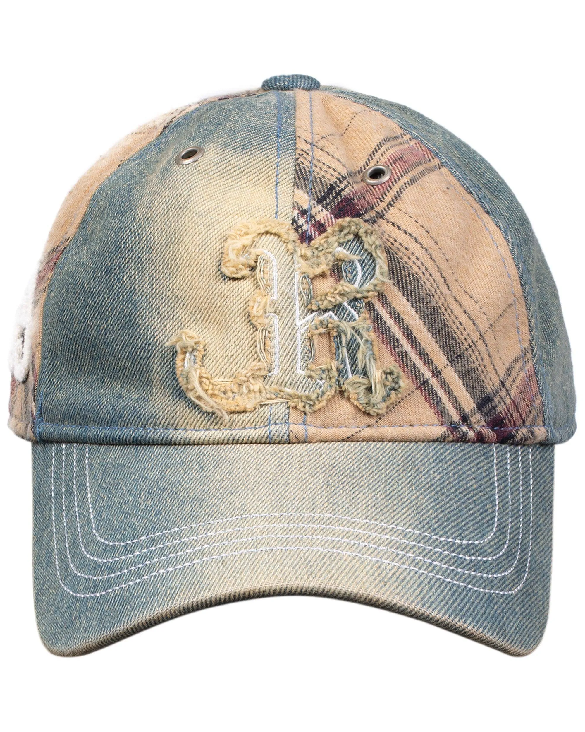 Denim Plaid Cap