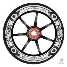 District Scooters 110mm LP 28mm Wide Alloy Core Wheel - Black / Black