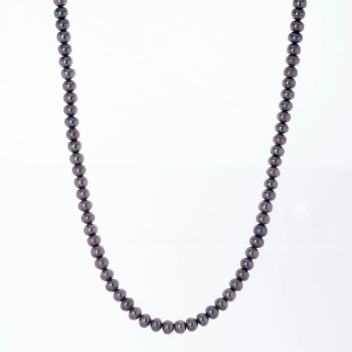 Elegant Grey Pearl Necklace