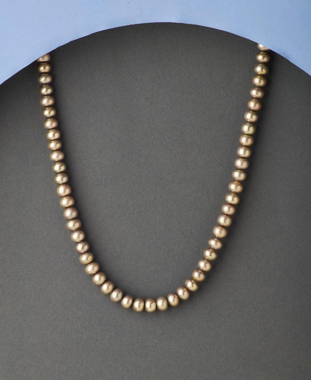 Elegant Grey Pearl Necklace