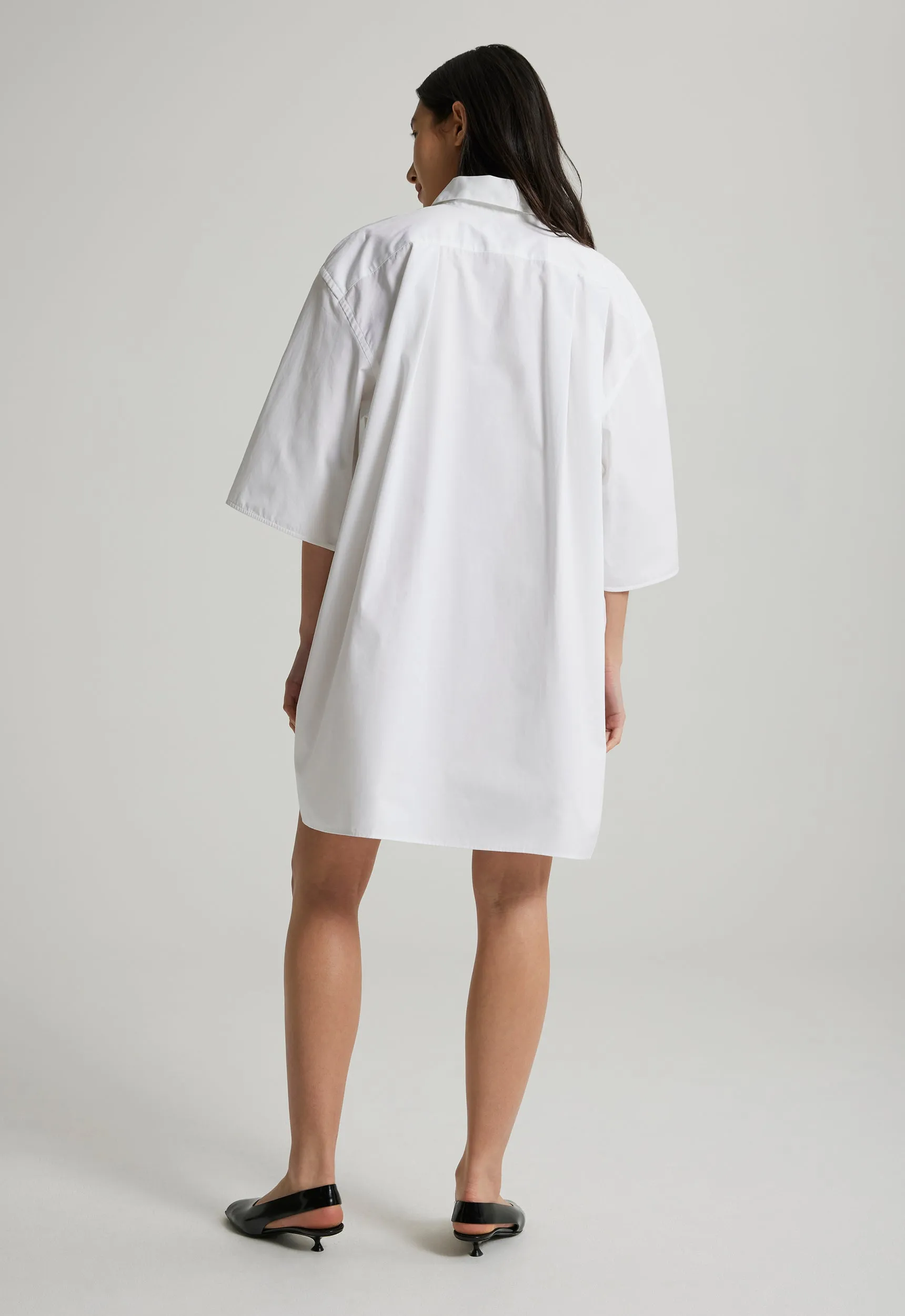 Fenton Cotton Dress - White