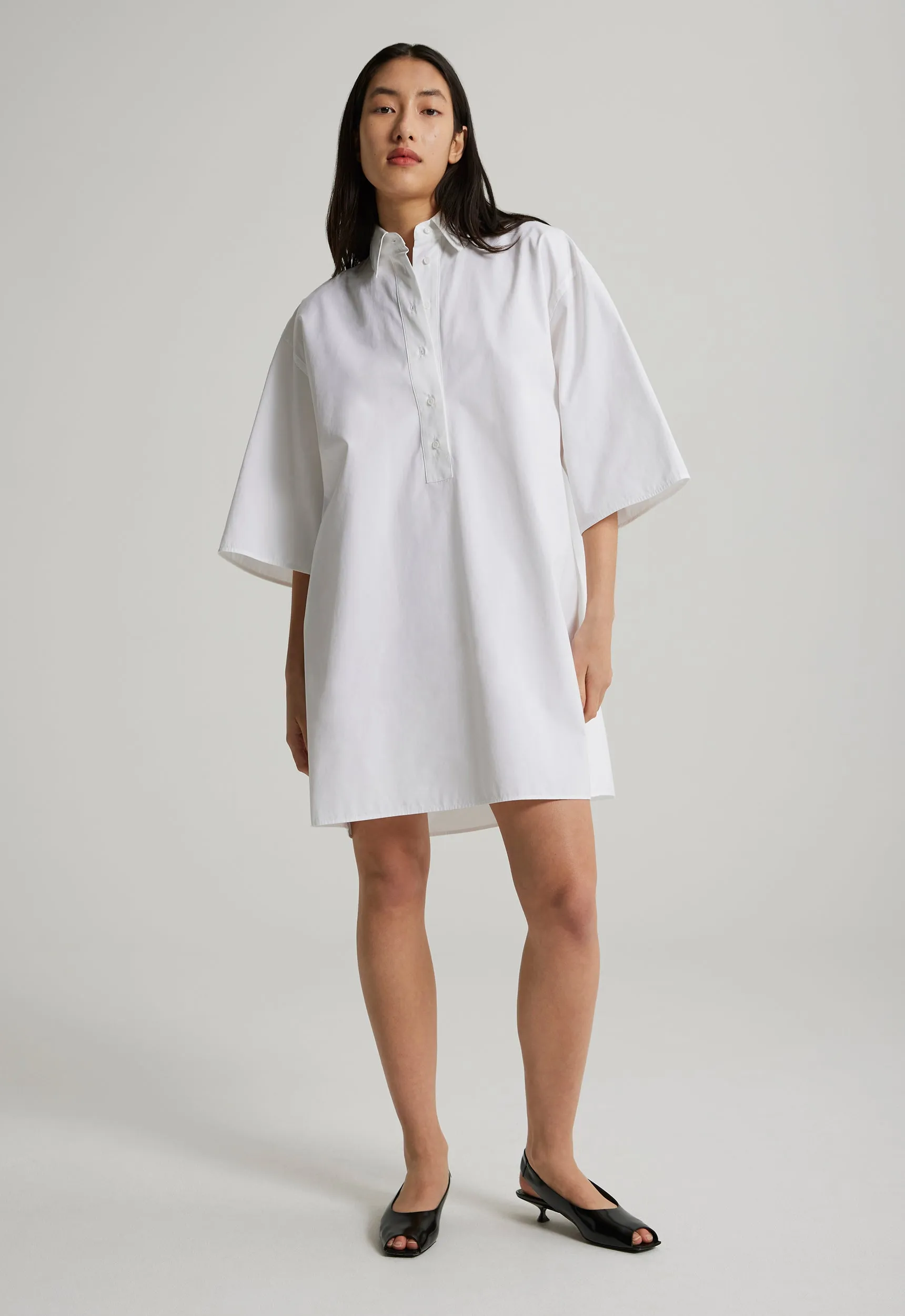 Fenton Cotton Dress - White