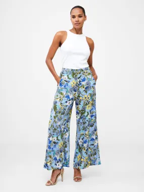 Floral Print Wide Leg Trousers