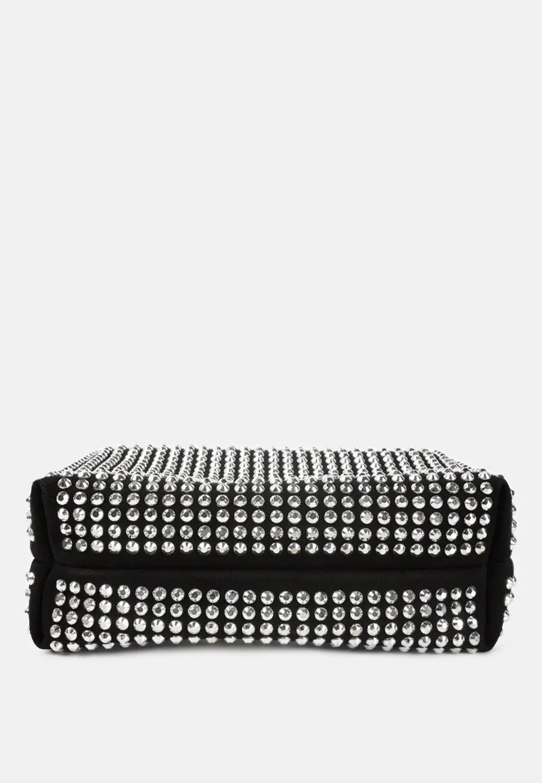 Full Studded Pearl Strap Mini Bag