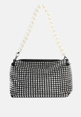 Full Studded Pearl Strap Mini Bag