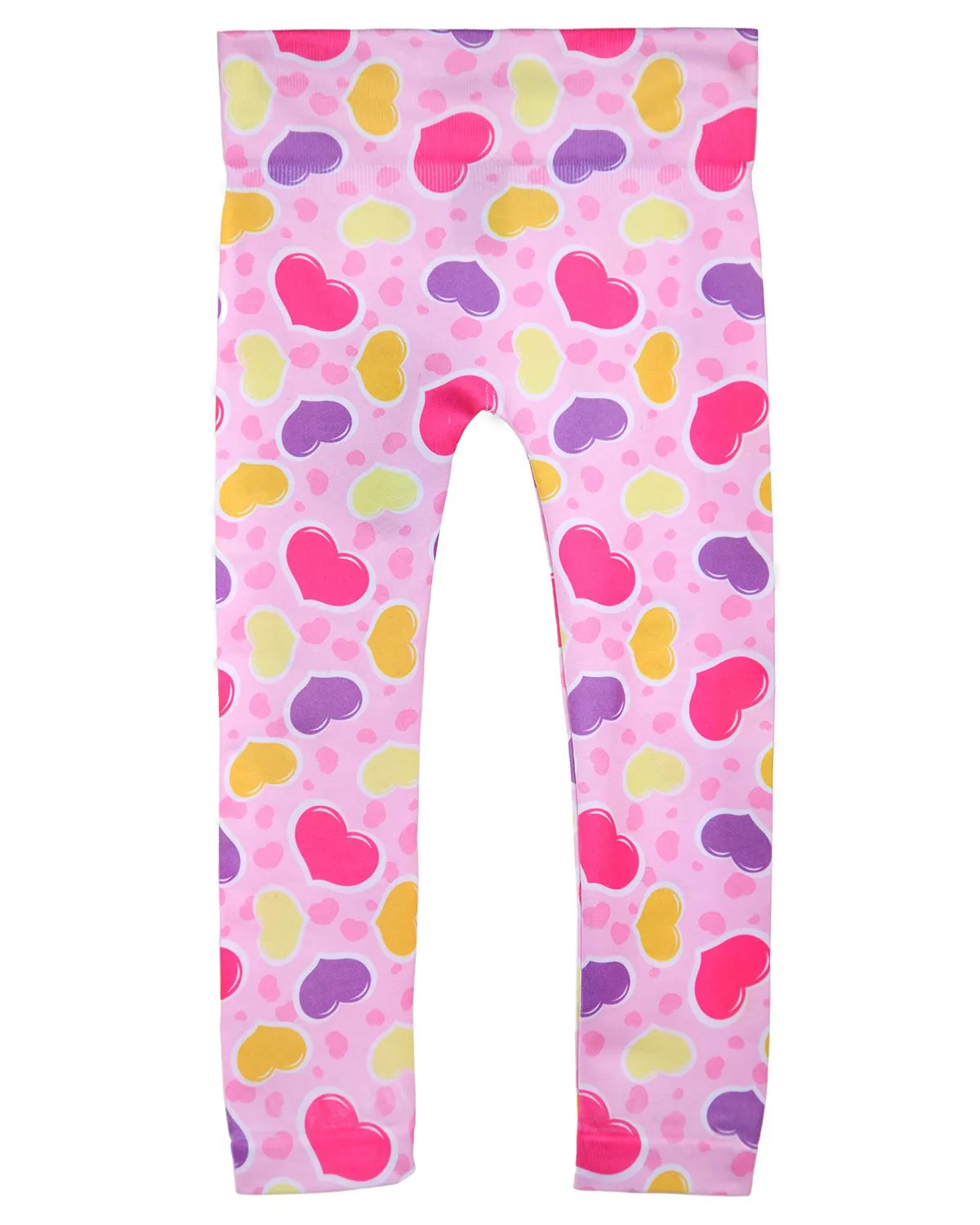 Girls' Valentine Bubble Love Comfort Stretch Leggings