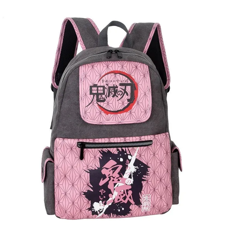 Hashibira Inosuke Demon Slayer Anime Backpack Canvas