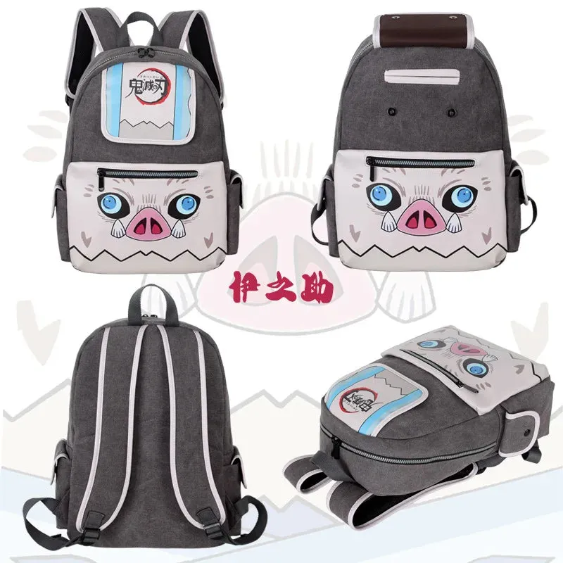 Hashibira Inosuke Demon Slayer Anime Backpack Canvas