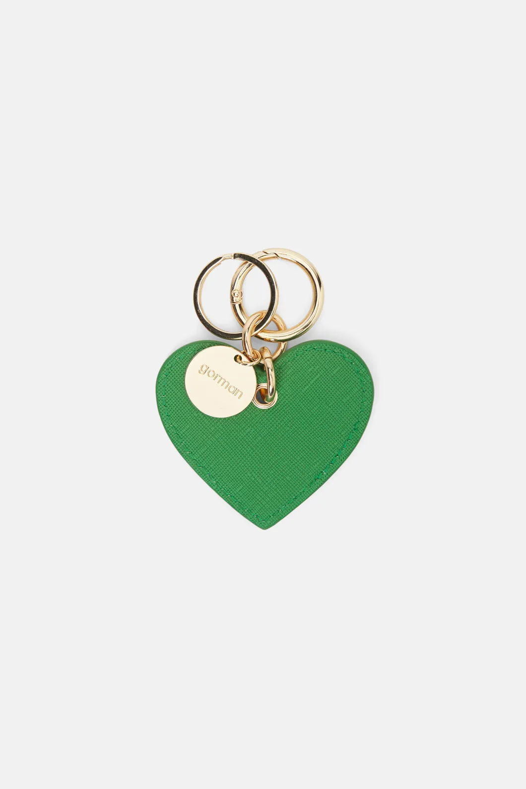 Heart Green Keyring