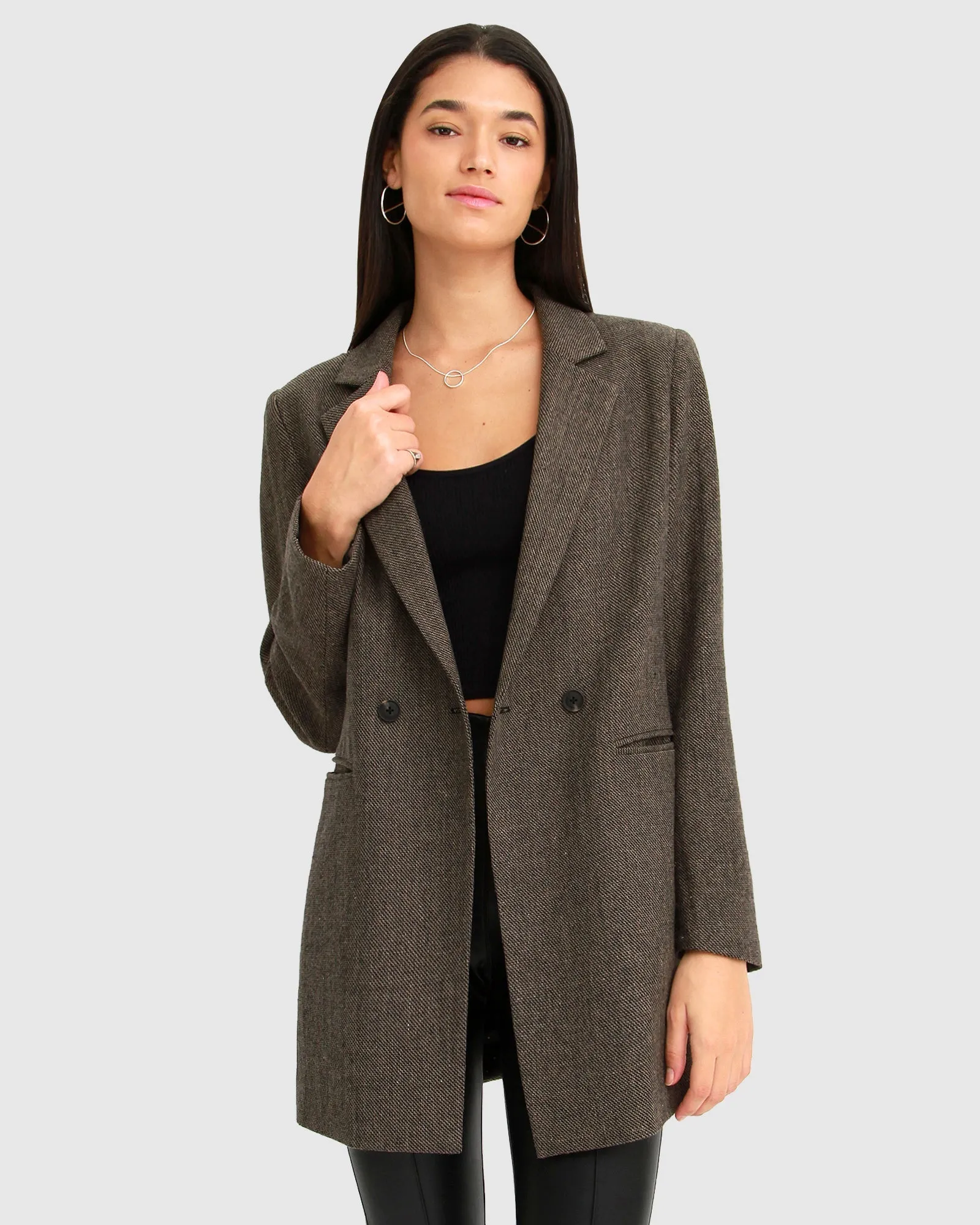 Kensington Oversized Coat - Brown