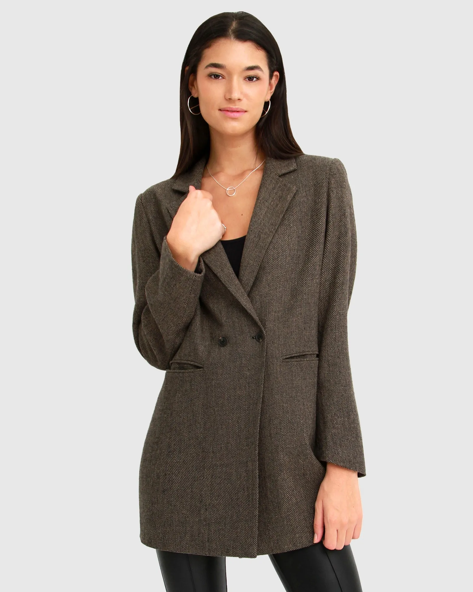 Kensington Oversized Coat - Brown