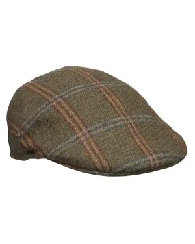 Laksen Chester Ghillies Tweed Flat Cap with Earwarmer