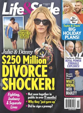 Life & Style - 12.18.23 Julia Roberts 250 Million Divorce Shocker