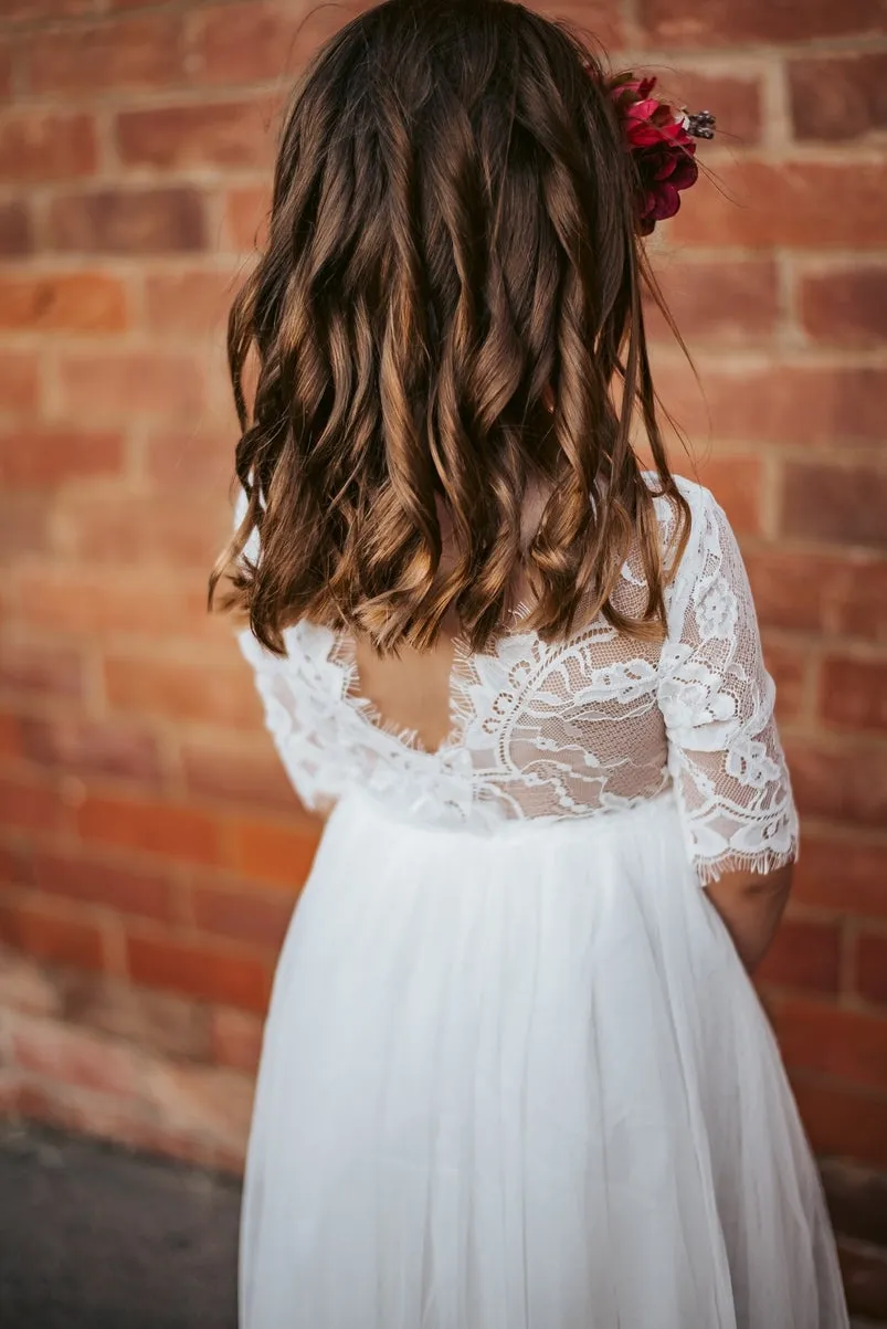 Maia White Lace Dress