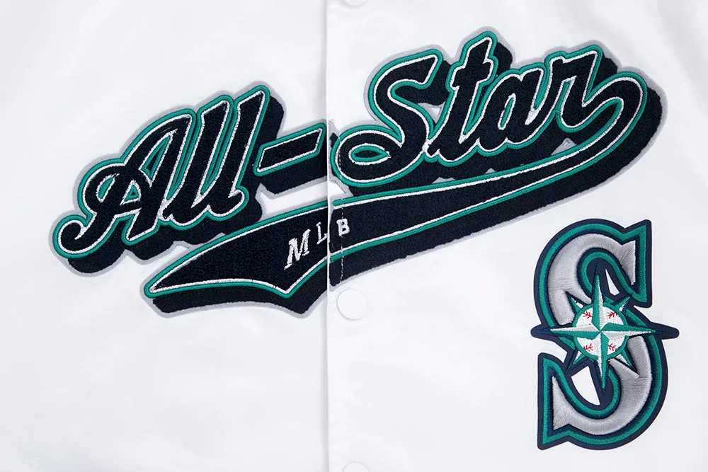 MLB ALL STAR 2023 RIB MEN'S SATIN JACKET (WHITE)