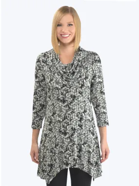 Mosaic French Knit Siri Tunic - Final Sale