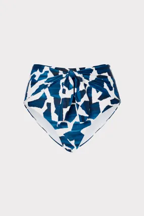 Ocean Puzzle Tie Bikini Bottom