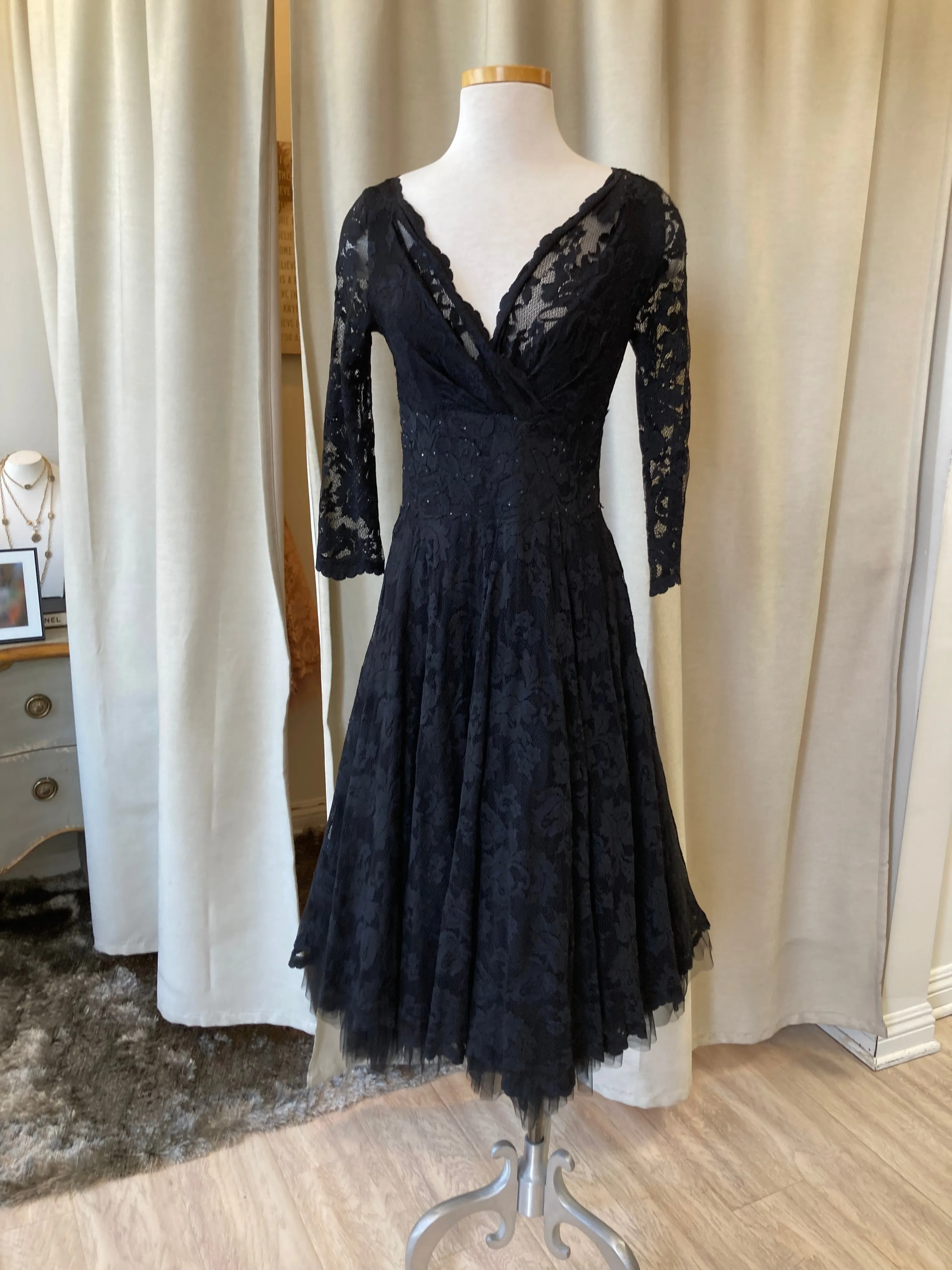 Olvis Lace Grace Kelly Dress 3/4 Sleeve