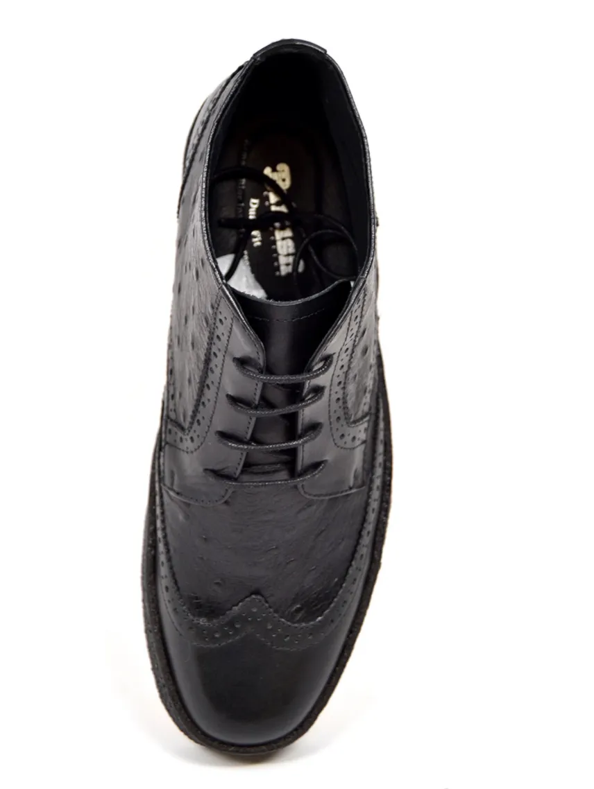 Playboy Ostrich & Wingtip Leather Shoes by The British Collection