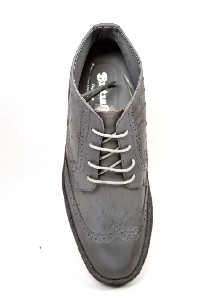 Playboy Ostrich & Wingtip Leather Shoes by The British Collection