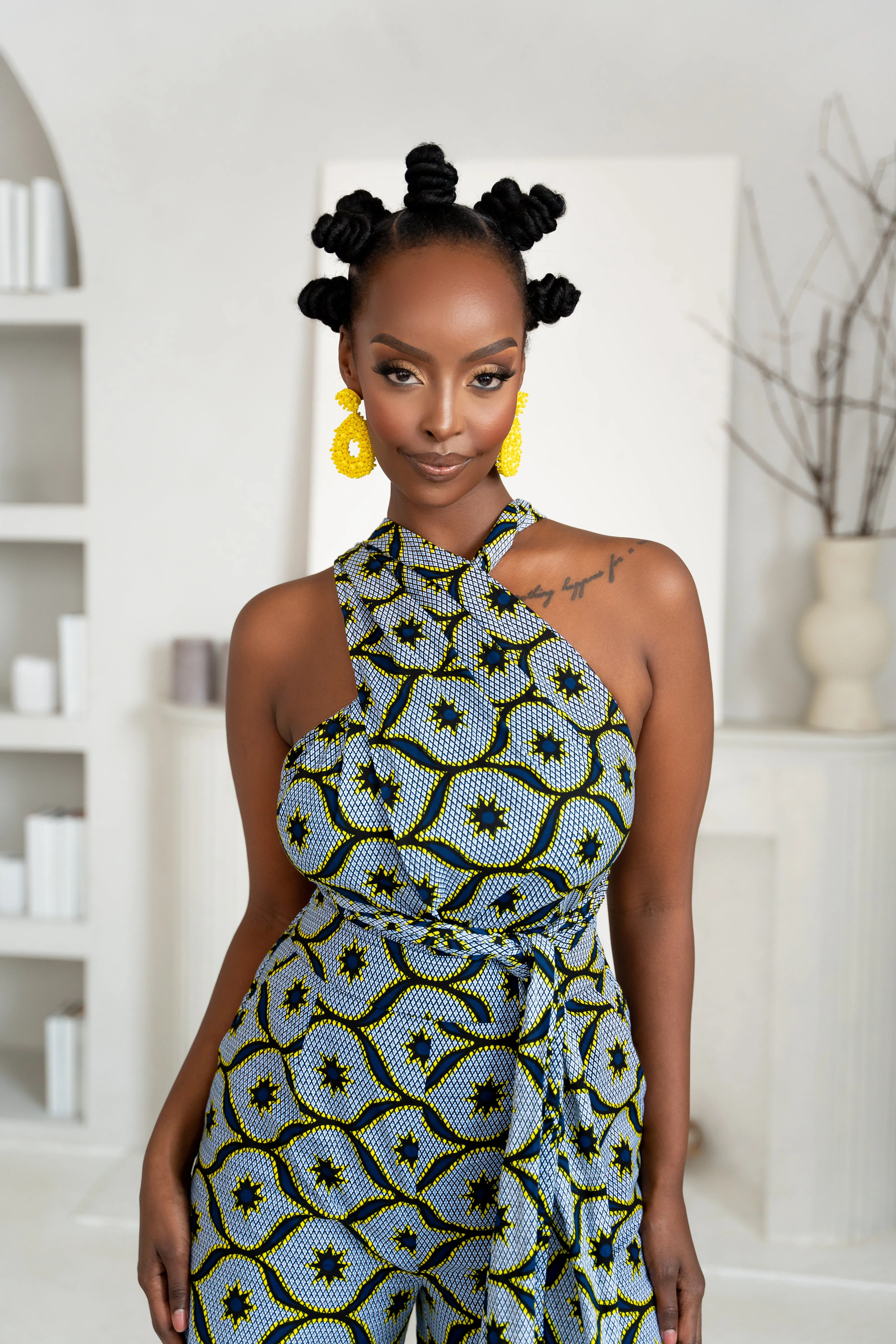 SHOPE African print infinity jumpsuit (3 LENGTH)