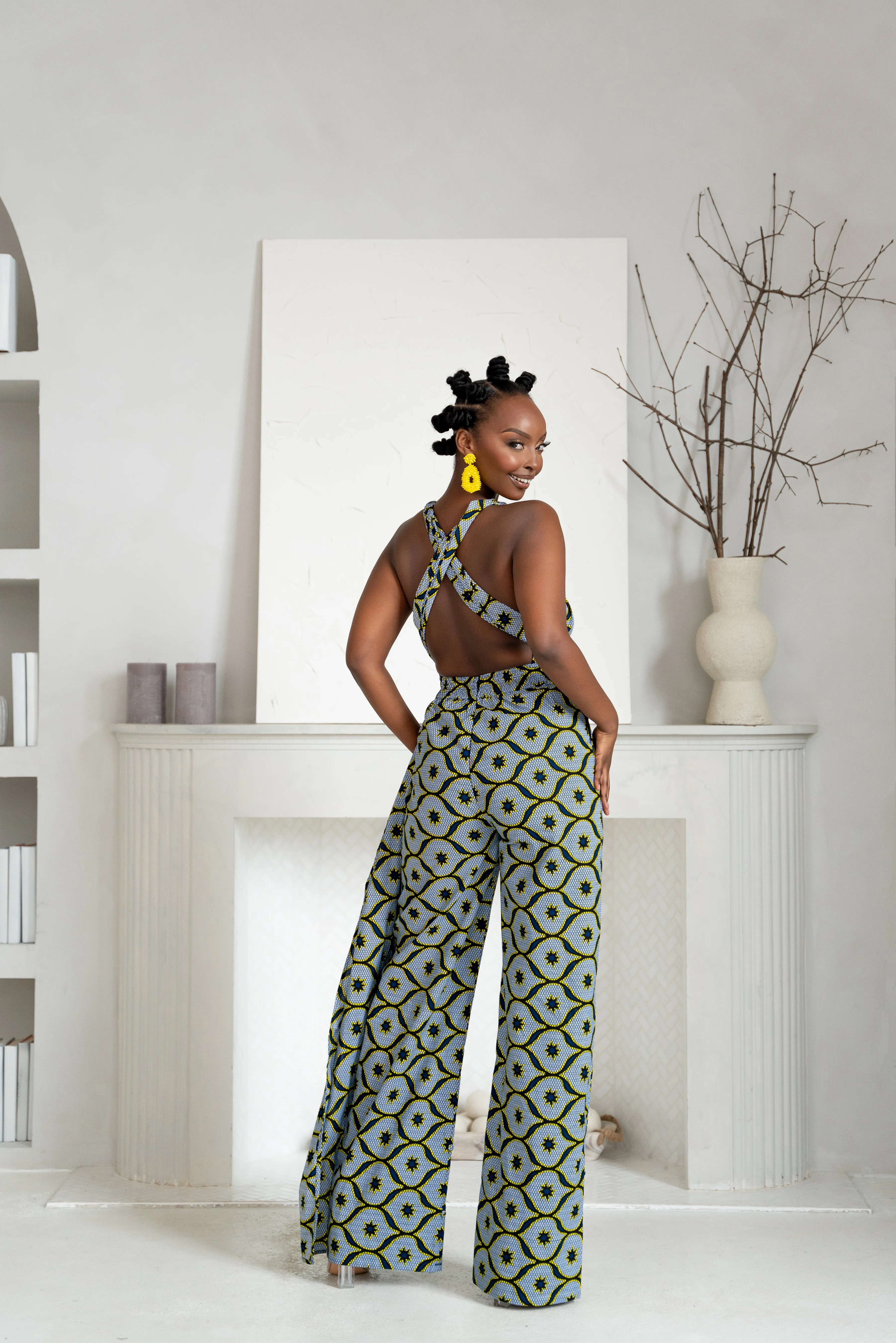 SHOPE African print infinity jumpsuit (3 LENGTH)