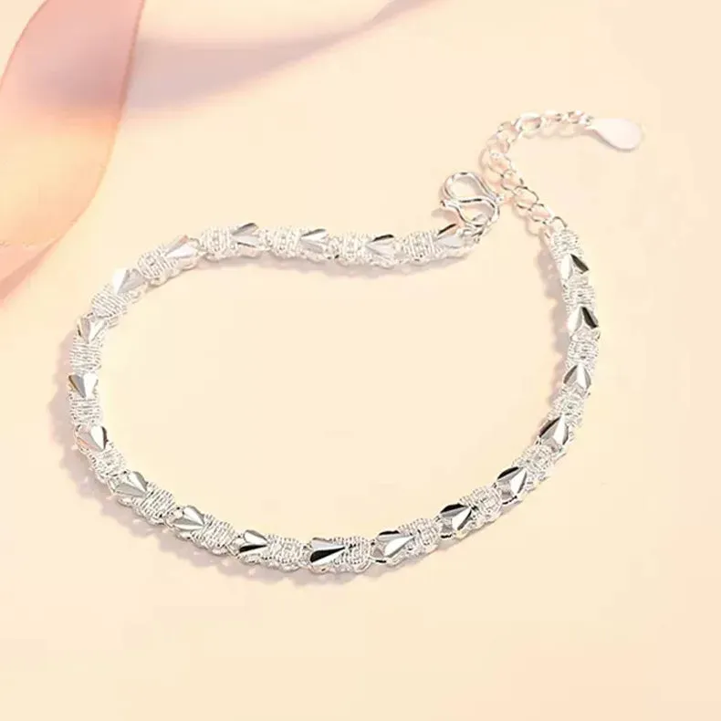 Stylish 925 Sterling Silver Multiple Styles Bracelet Chain for Women | High-Quality Fashion Jewelry for Weddings and Parties | Perfect Gift