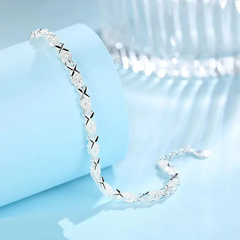 Stylish 925 Sterling Silver Multiple Styles Bracelet Chain for Women | High-Quality Fashion Jewelry for Weddings and Parties | Perfect Gift