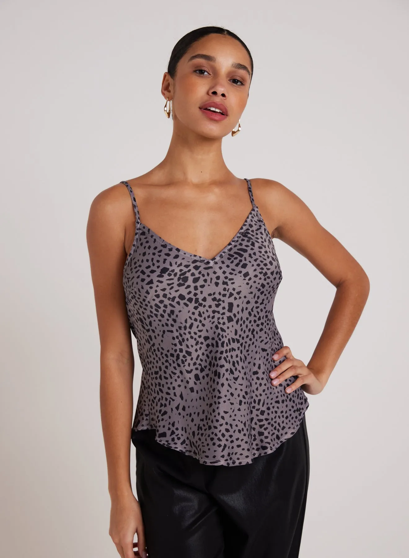 V-Neck Camisol - Onyx Steel