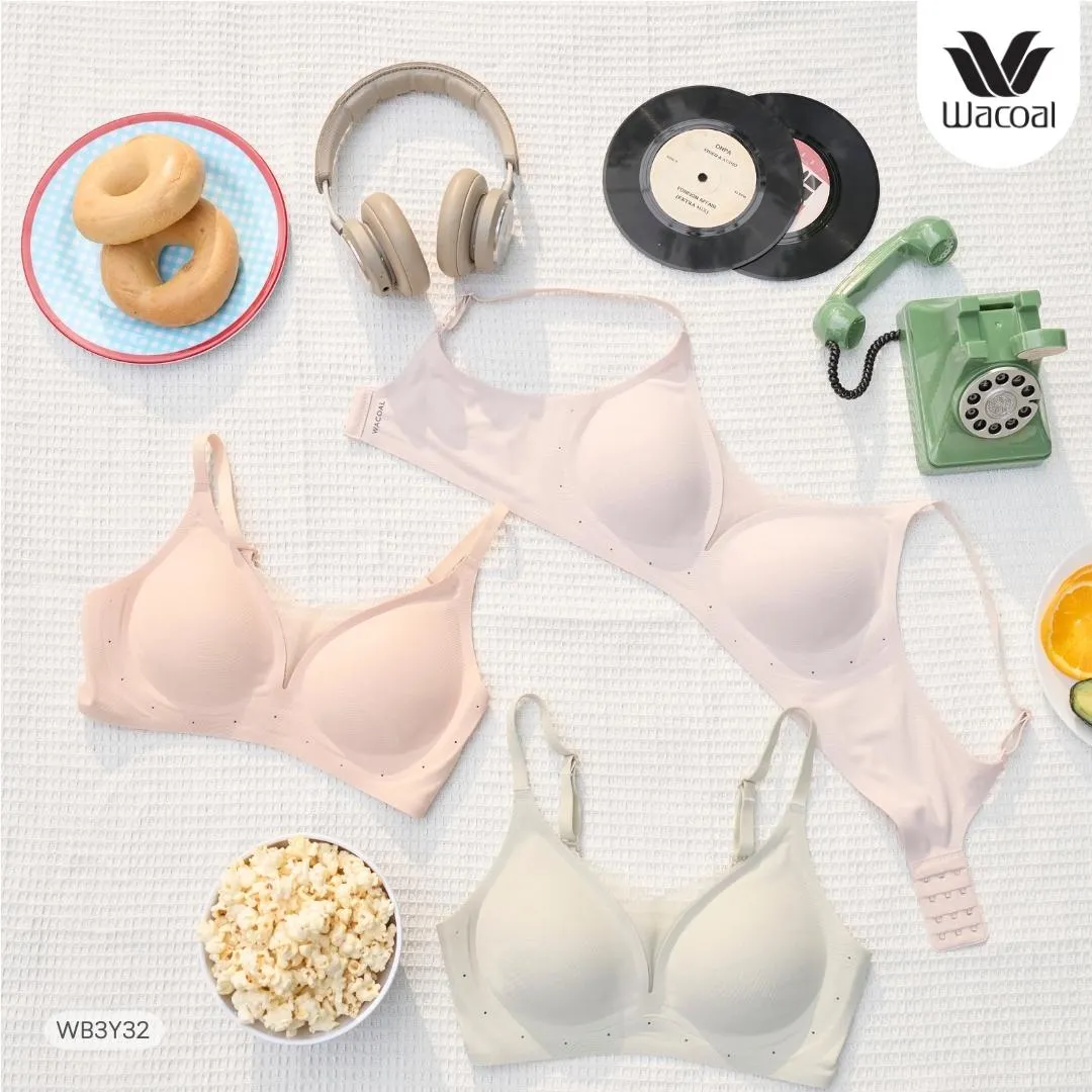 Wacoal Smart Size Jelly Bra Charming Lace บราไร้โครง วาโก้ รุ่น WB3Y32  สีน้ำตาล (BR)