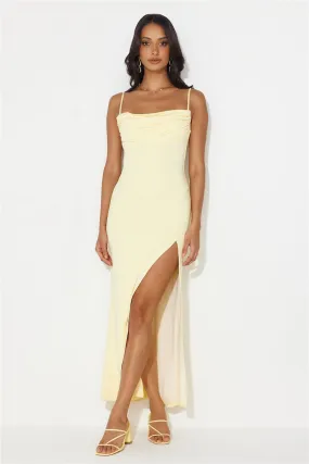 Walk In Confident Maxi Dress Yellow