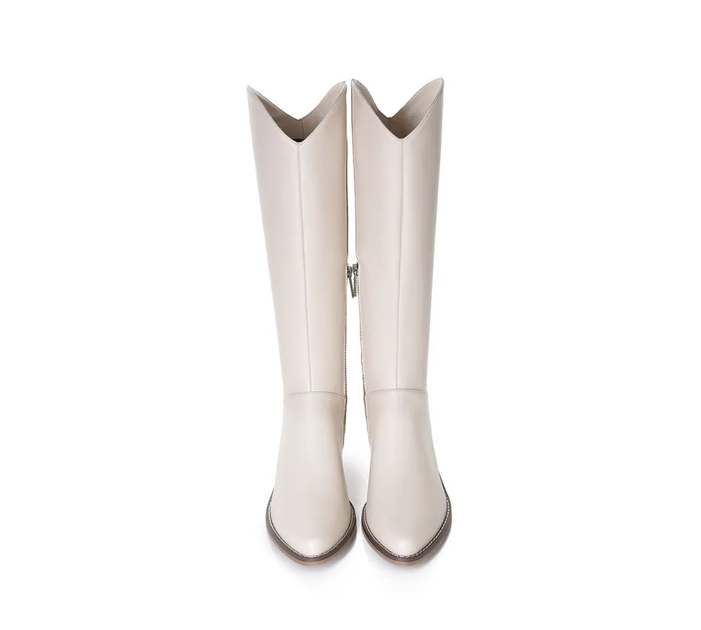 Women Leather Boots Knee-High Fashion Boots Catalina