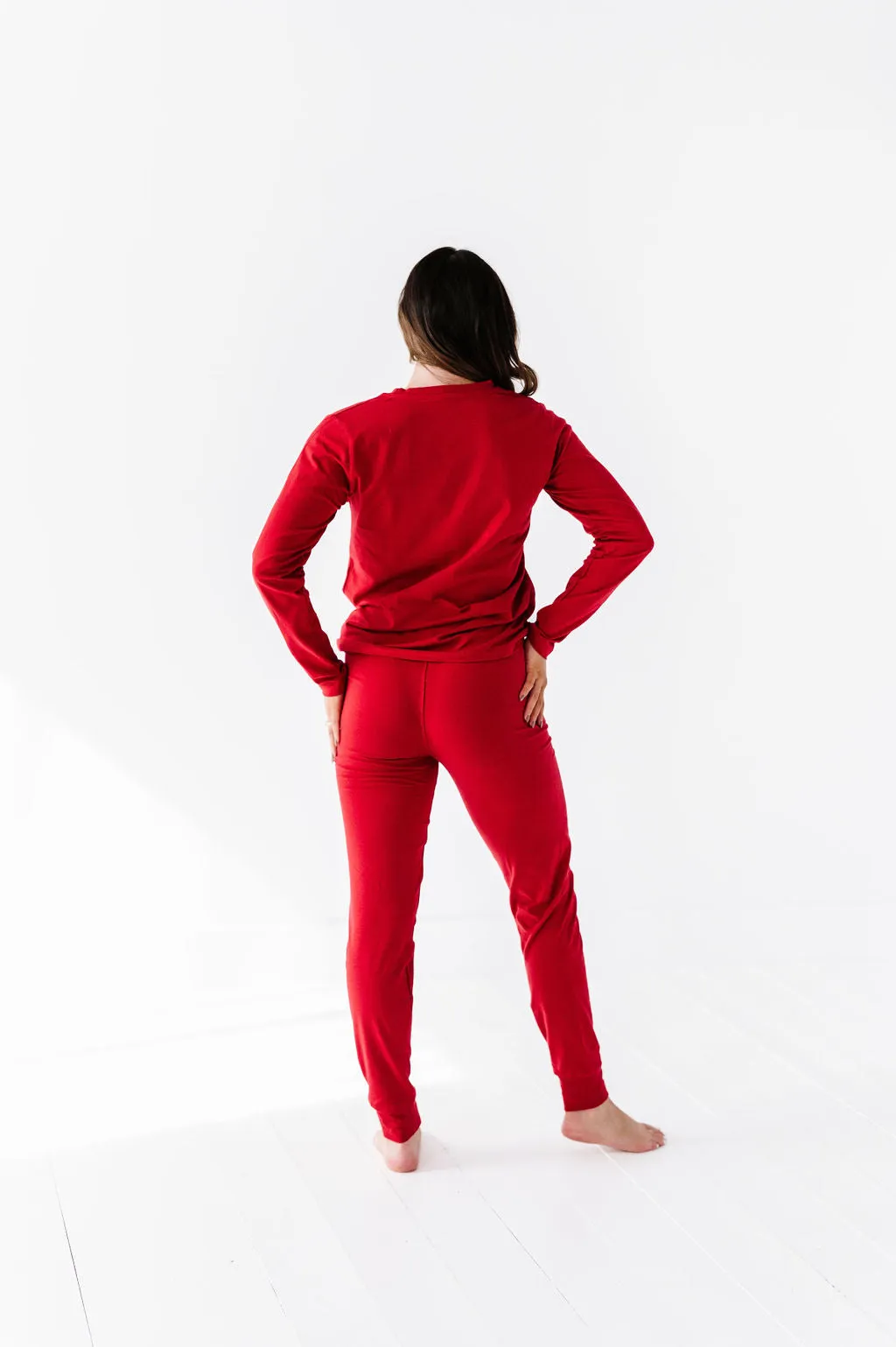 Women's Classic Red Holiday Pajama Set